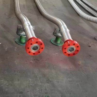 jakość  3"900LB Flanged 3 1/2" ID High Pressure Coflexip Hose 5000 Psi Fire Retardant Hose For Oil Field API 16C fabryka