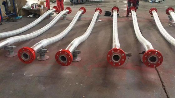3 1/8 "Kołnierzowy wąż Coflexip 5000 Psi z elastyczną osłoną ochronną ze stali nierdzewnej