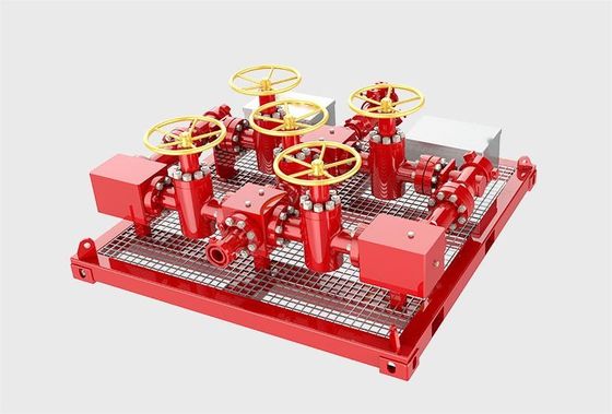 Czerwony Choke And Kill Manifold API 16C 6A 2 1/16' 3000 - 20000psi